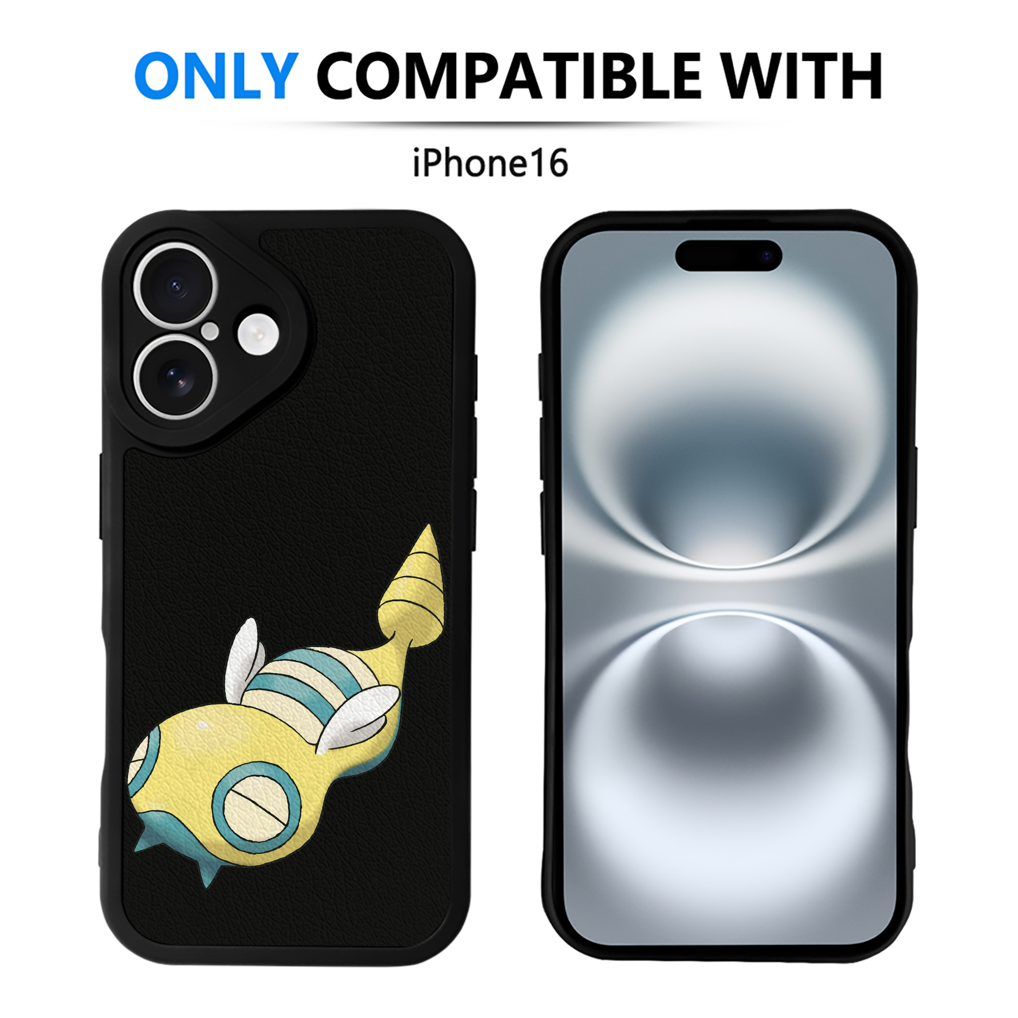 （画像用） ポケットモンスター Pokémon 【iPhone 16シリーズ対応】シリコンスマホケース（レザー調） 材質：シリコン